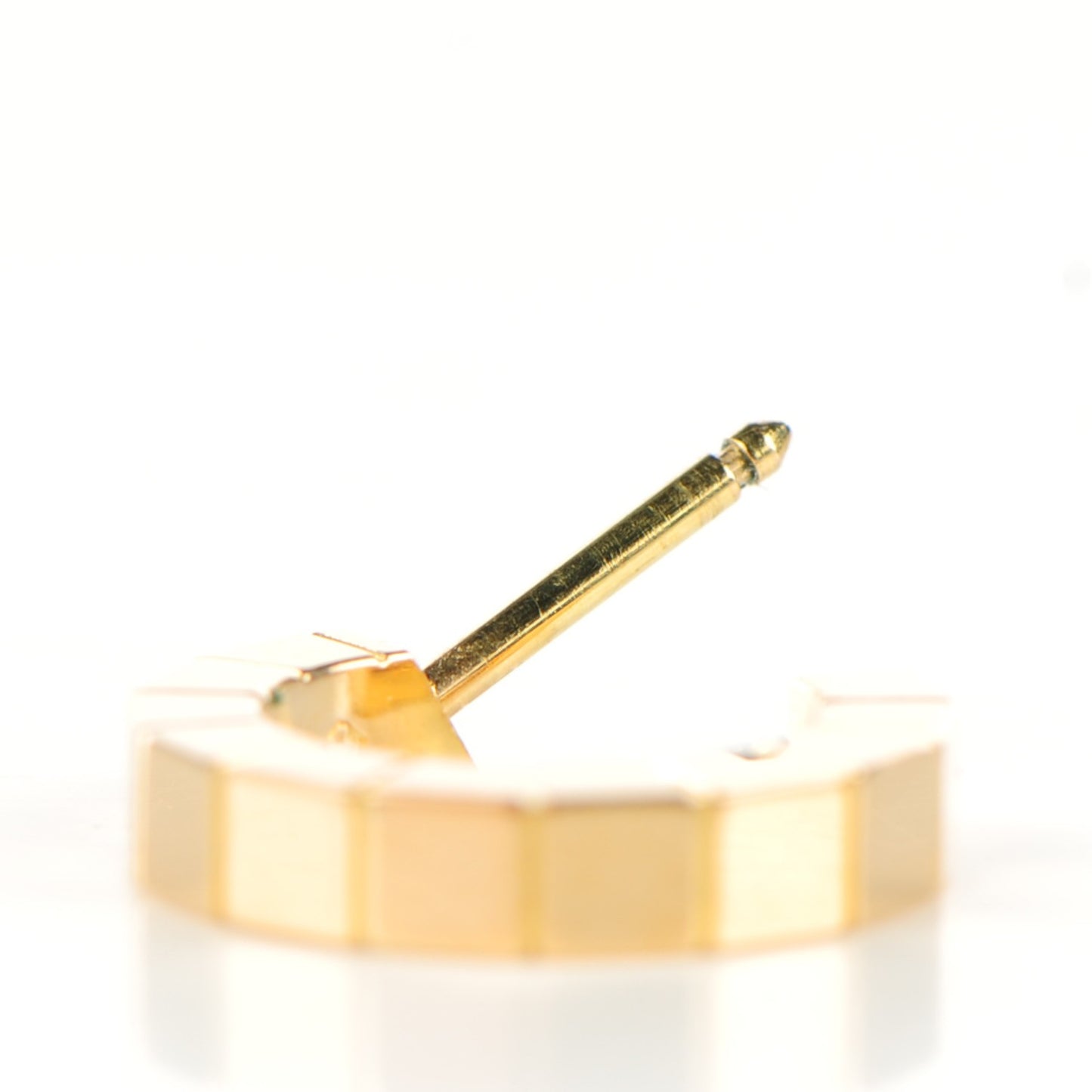 18K Yellow Gold Laniere Hoop Earrings