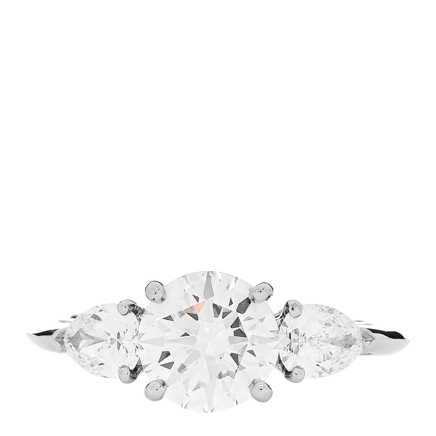 Platinum Diamond 1.91ctw Three Stone Engagement Ring 52 6