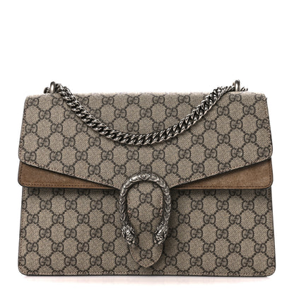 Gucci GG Supreme Monogram Medium Dionysus Shoulder Bag Taupe 1 of 13