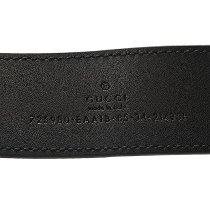 Gucci Ciny Calfskin Lux Snakeskin Torchon 35mm Belt 85 34 Black 5 of 6