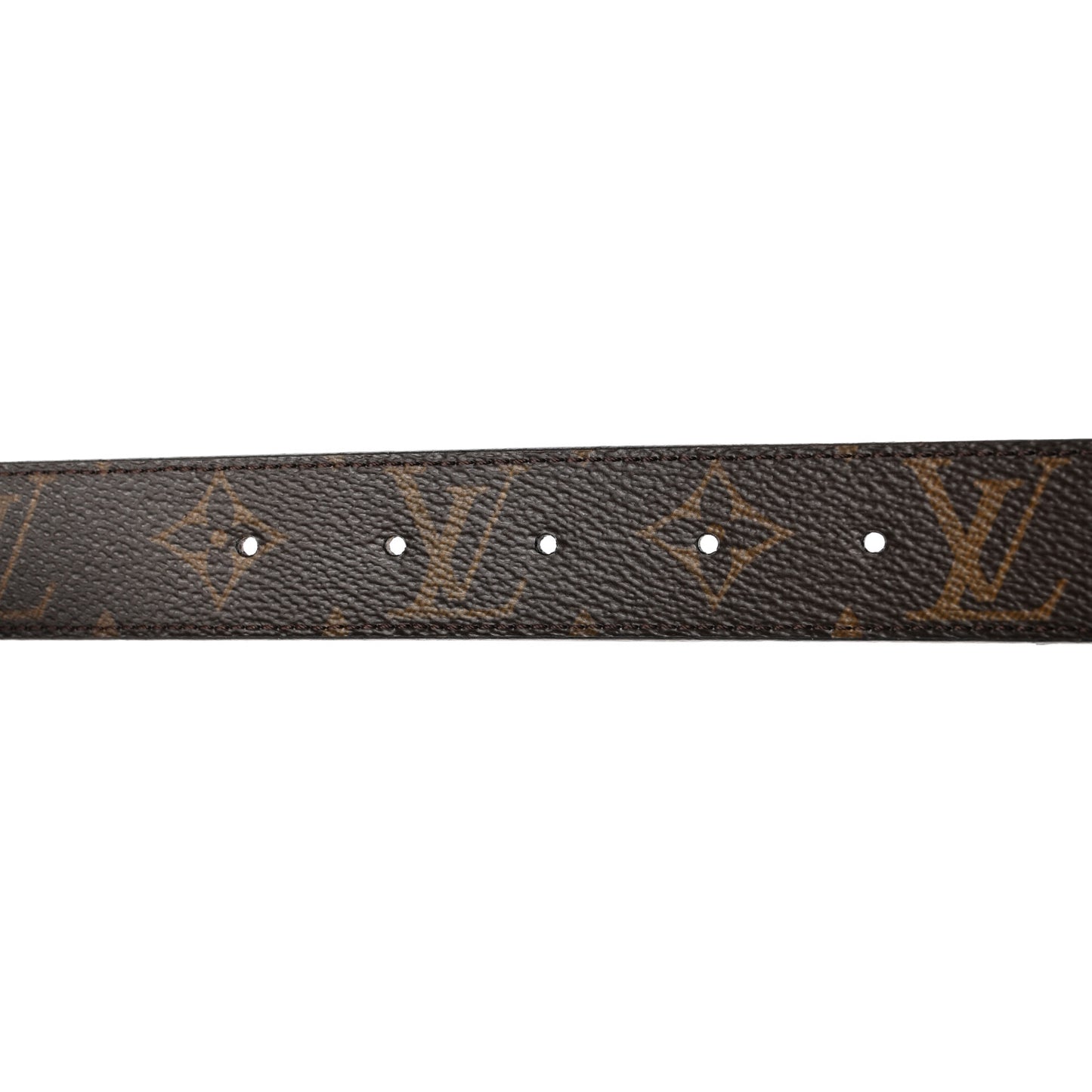 Calfskin Monogram 40mm LV Initiales Reversible Belt 80 32 Black