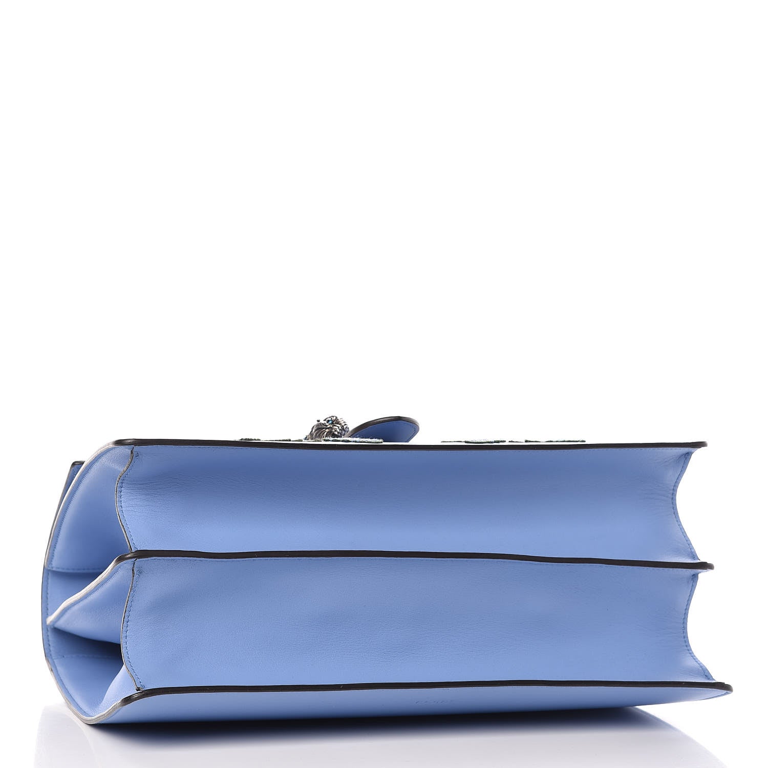 Gucci Moon Calfskin Crystal Web Embroidered Large Dionysus Bamboo Top Handle Bag Clear Sky Blue Multicolor 5 of 9