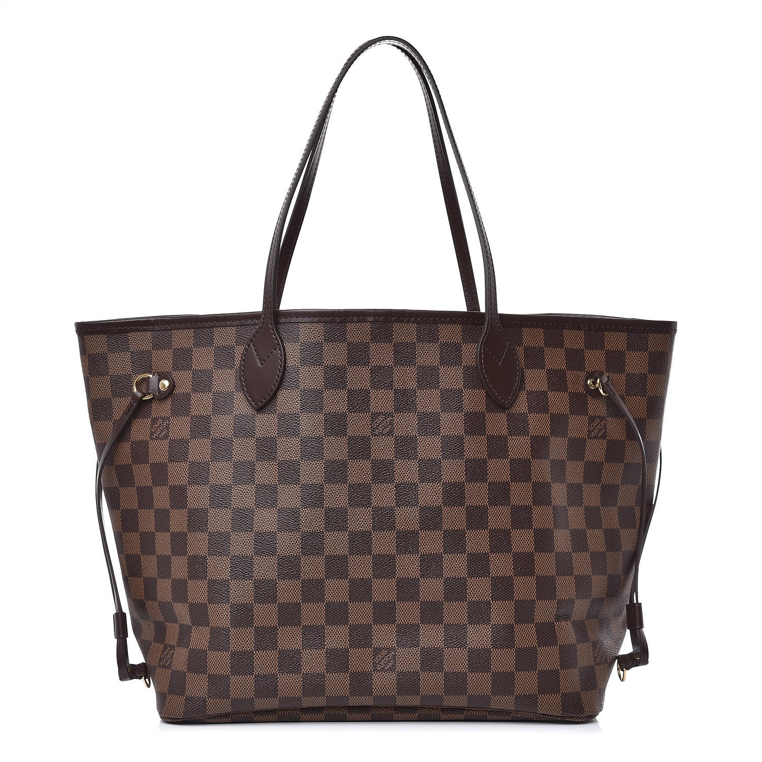 Louis Vuitton Damier Ebene Neo Neverfull MM Rose Ballerine 1 of 11