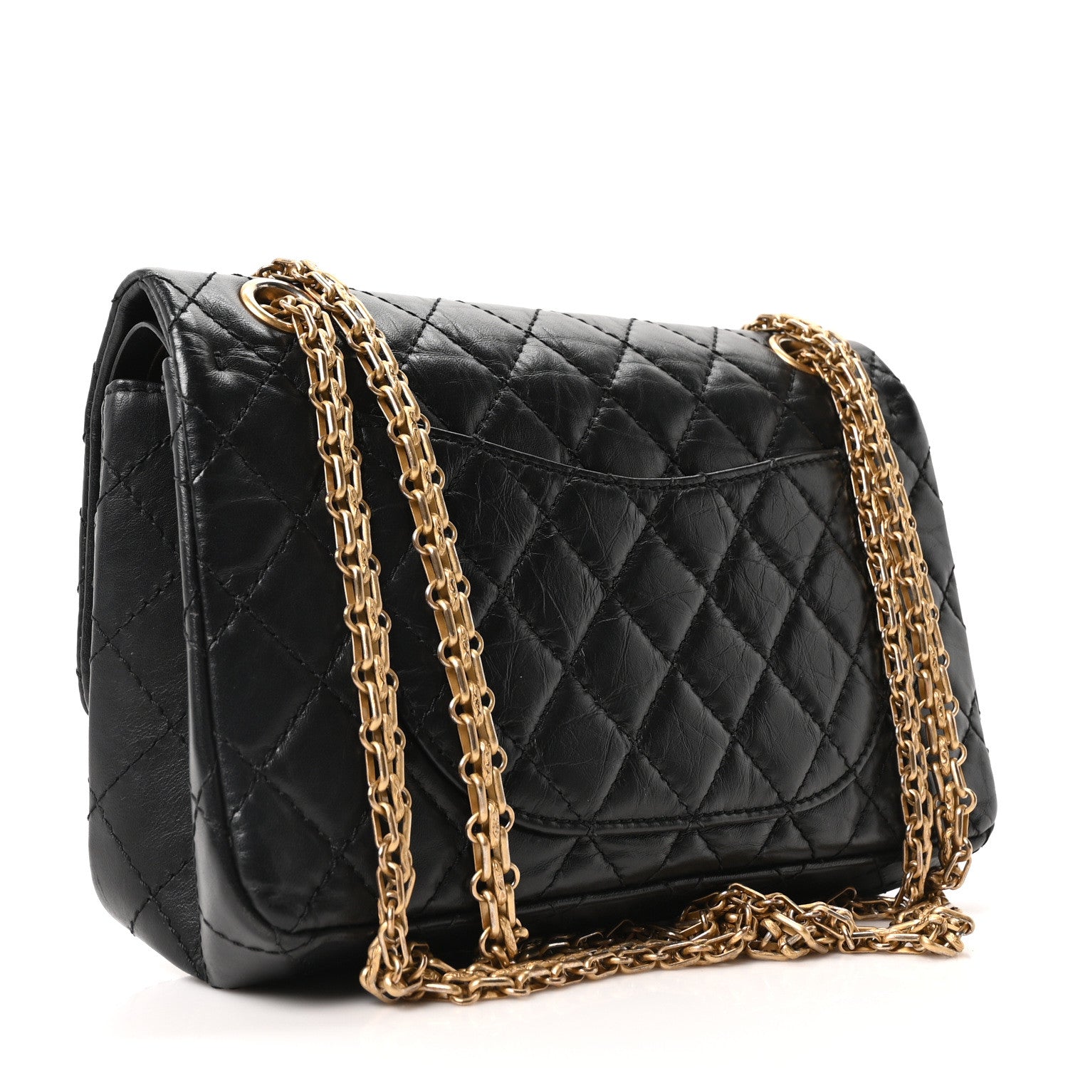 Chanel Aged Calfskin Quilted 2.55 Reissue 225 Flap Black 3 of 10