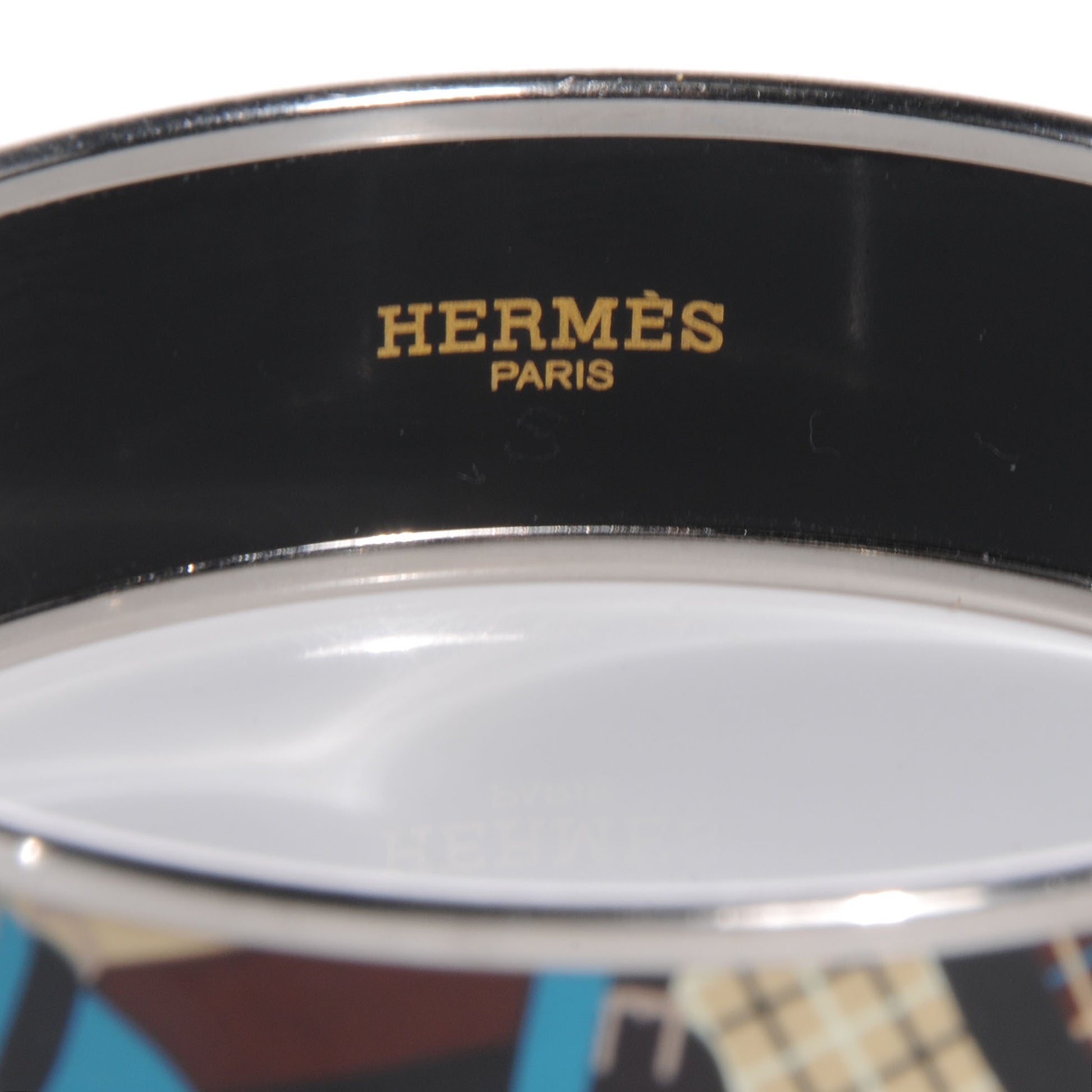 Hermes Enamel Printed Wide Bracelet 65 5 of 6