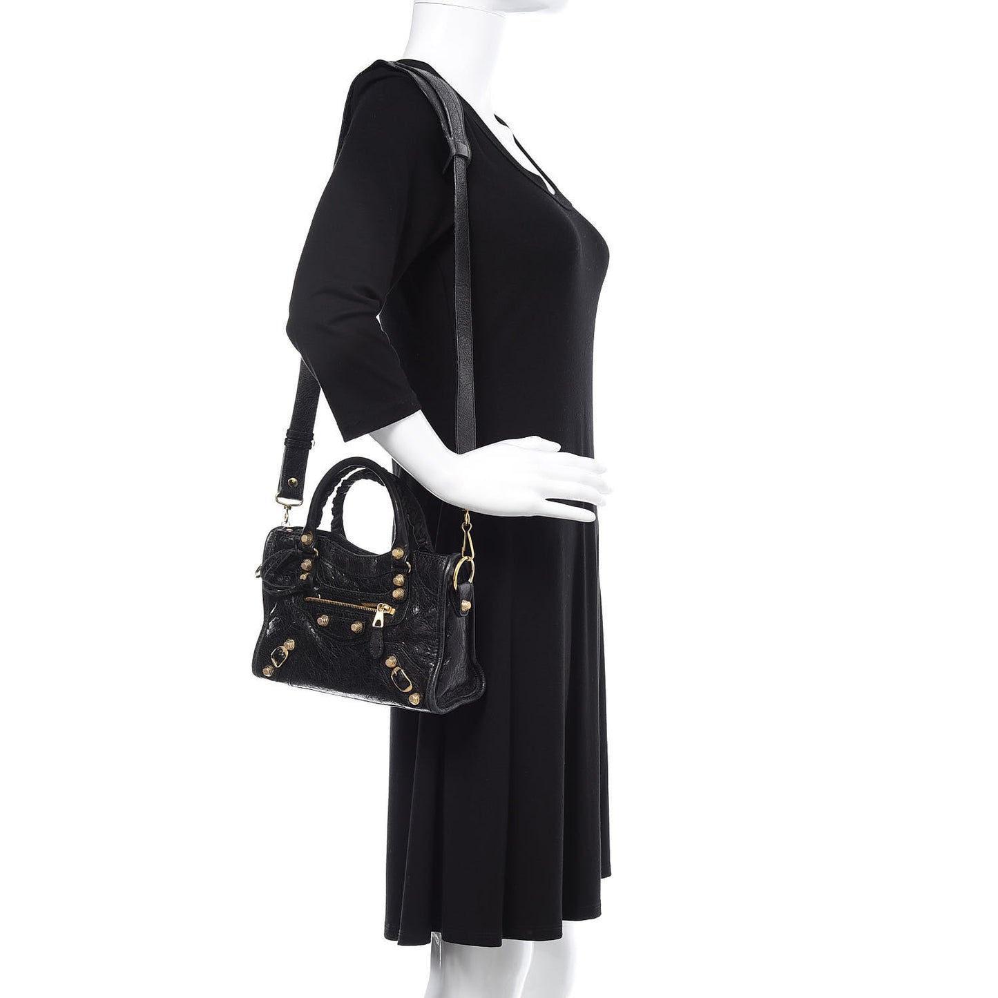 Agneau Giant 12 Gold Hardware Mini City Black