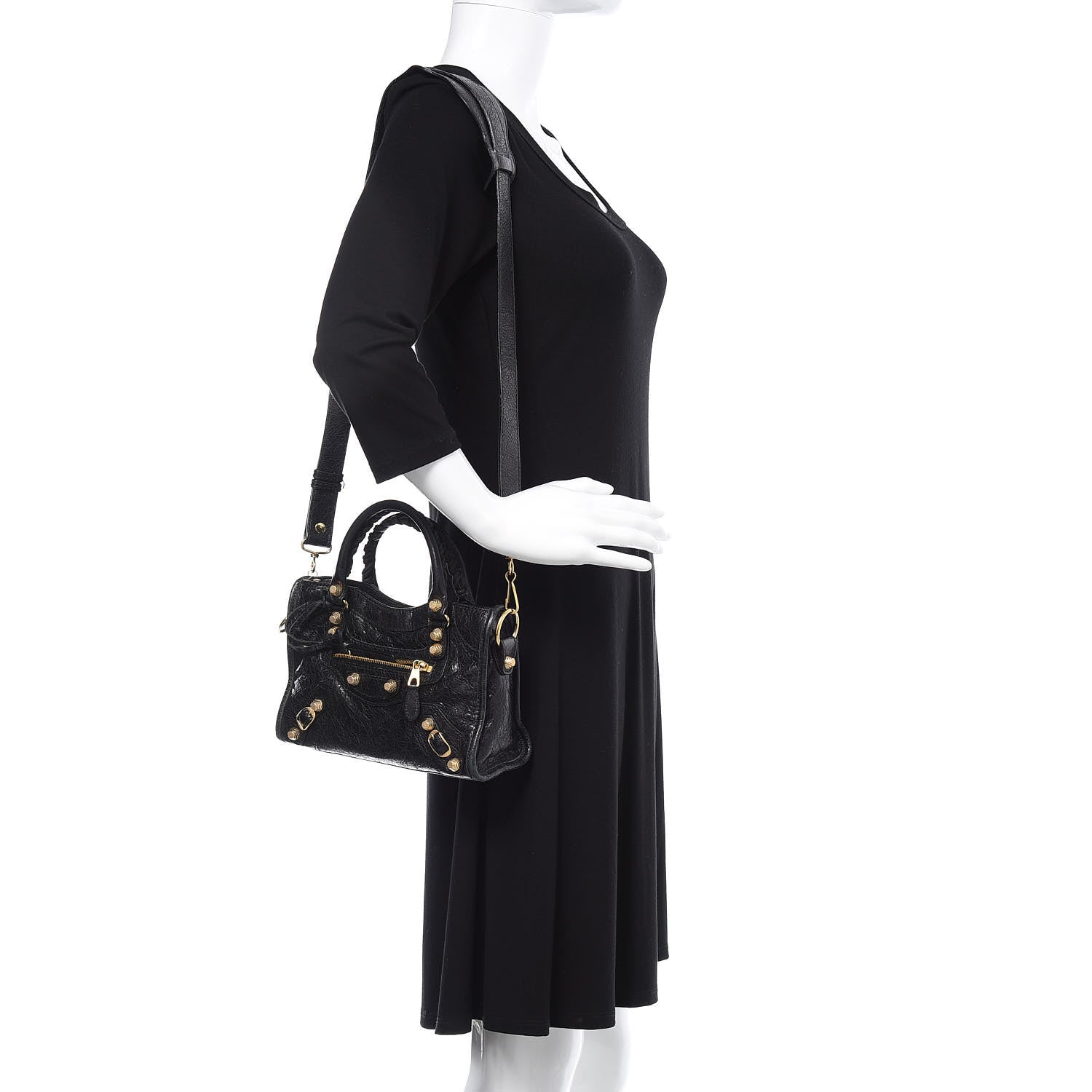 Balenciaga Agneau Giant 12 Gold Hardware Mini City Black 1 of 13