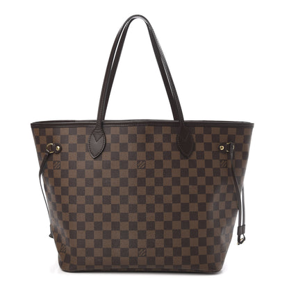 Louis Vuitton Damier Ebene Neo Neverfull MM Rose Ballerine 1 of 14