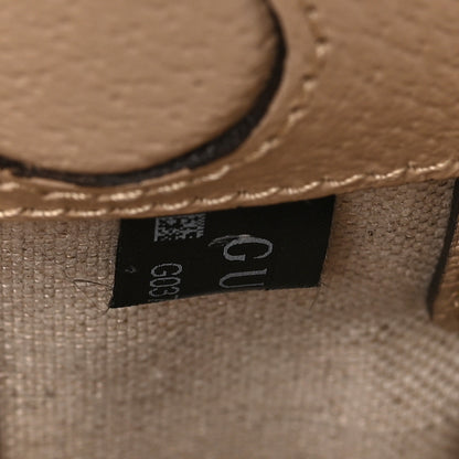 Gucci GG Supreme Monogram Textured Dollar Calfskin Web Small Ophidia Chain Shoulder Bag Beige Mystic White Oatmeal 7 of 9