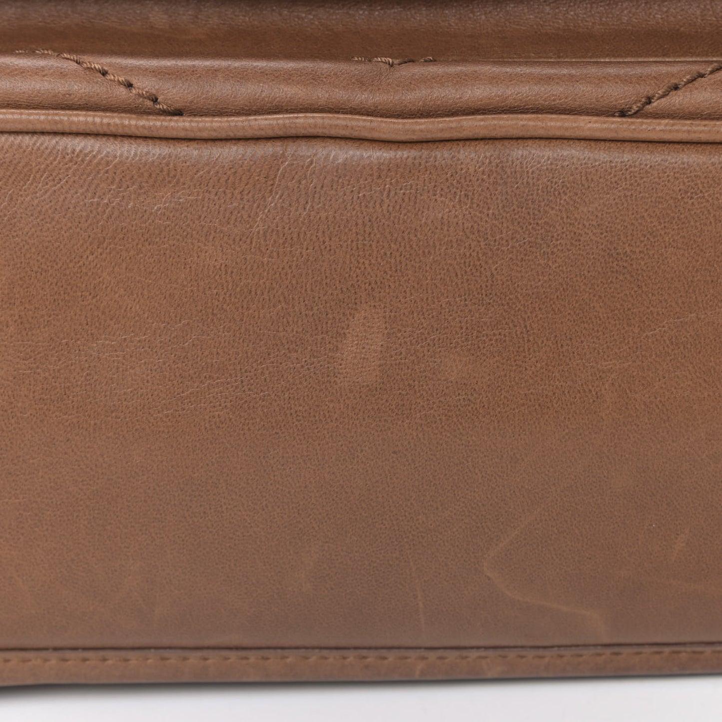 Crinkled Calfskin Matelasse Monogram Medium Niki Chain Satchel Brown