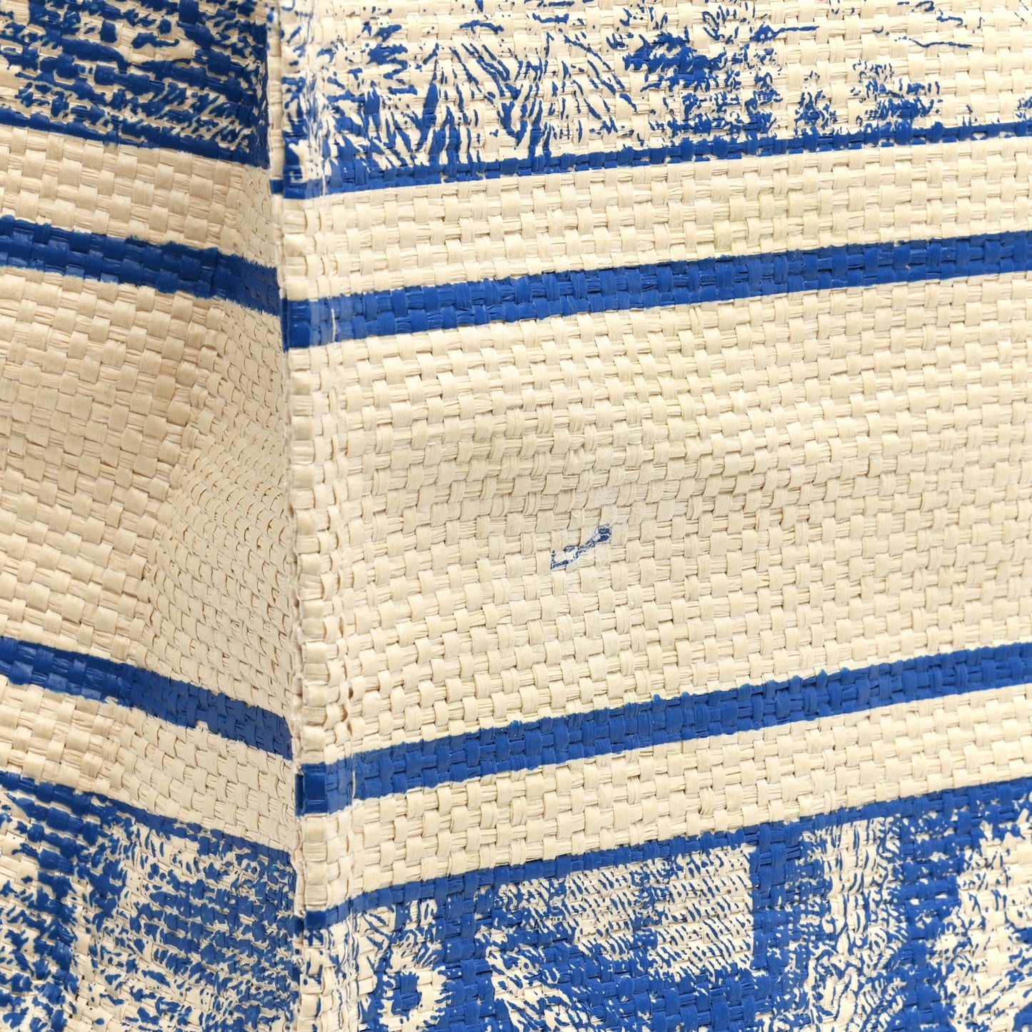 Straw Dioriviera Tote Blue