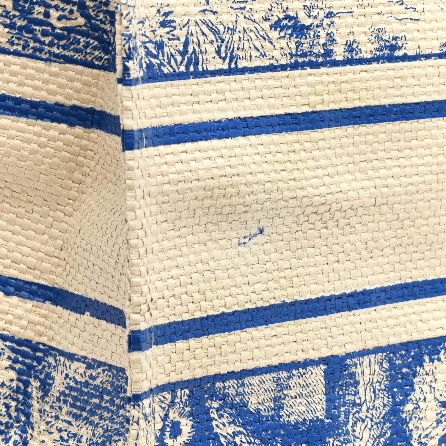 Christian Dior Straw Dioriviera Tote Blue 9 of 9