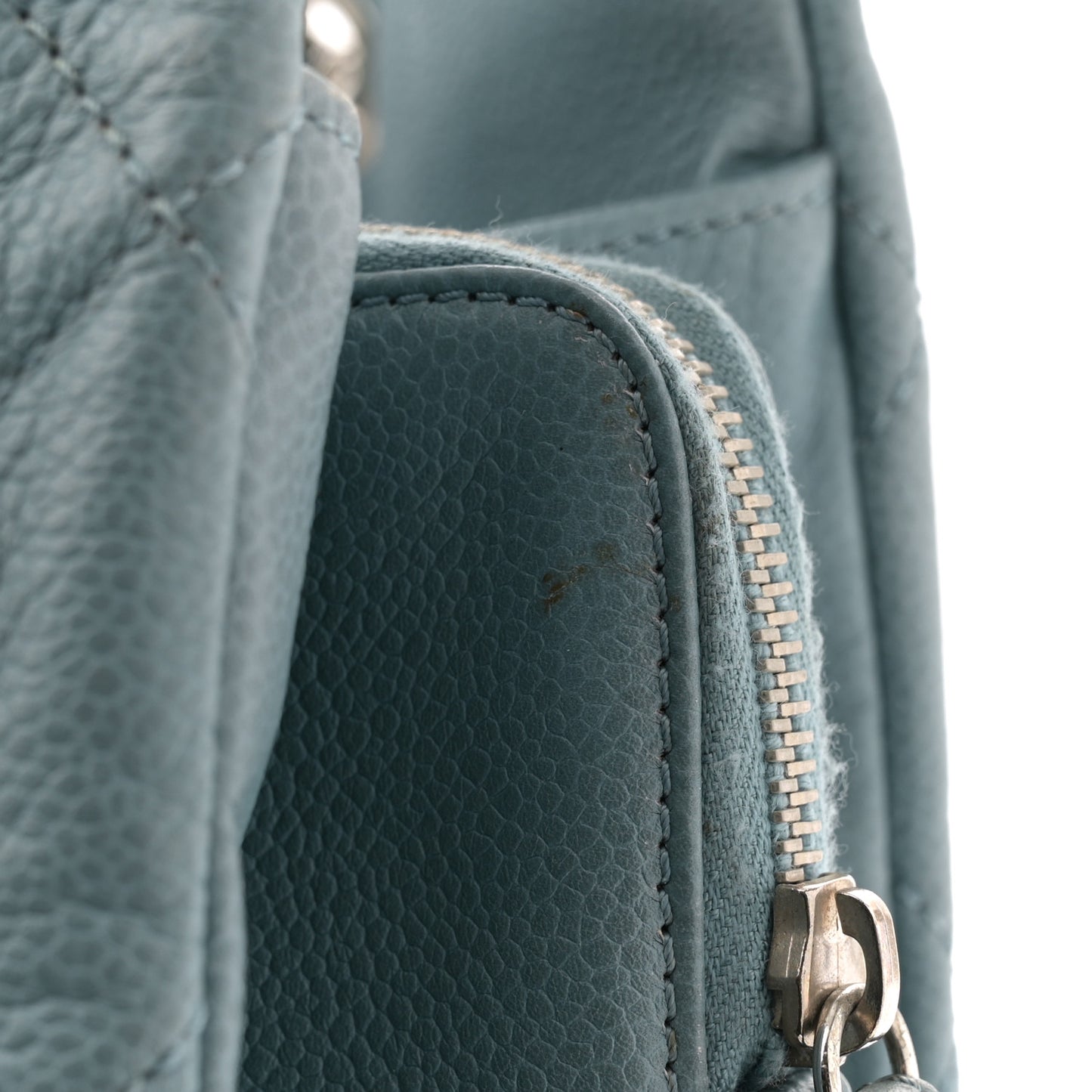 Caviar Quilted Timeless CC Tote Blue