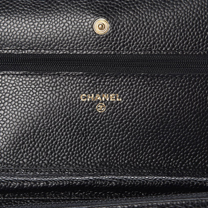 Chanel Caviar Quilted Wallet On Chain WOC Black 6 of 9