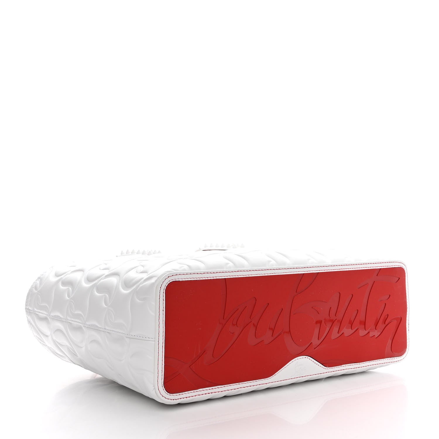 Christian Louboutin Nappa Embossed Small East West Cabata Tote White 5 of 11