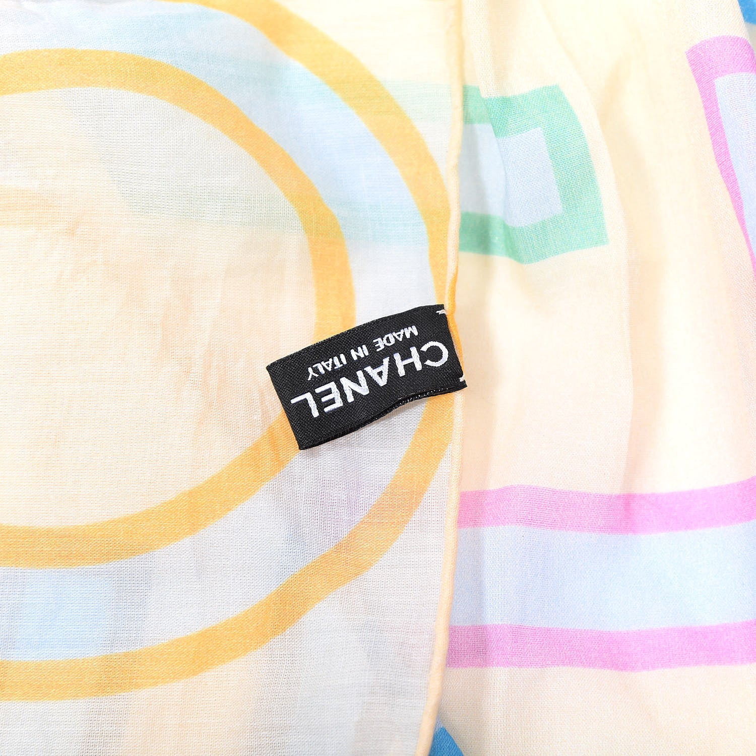 Chanel Cotton CC Logo Scarf Multicolor 5 of 5