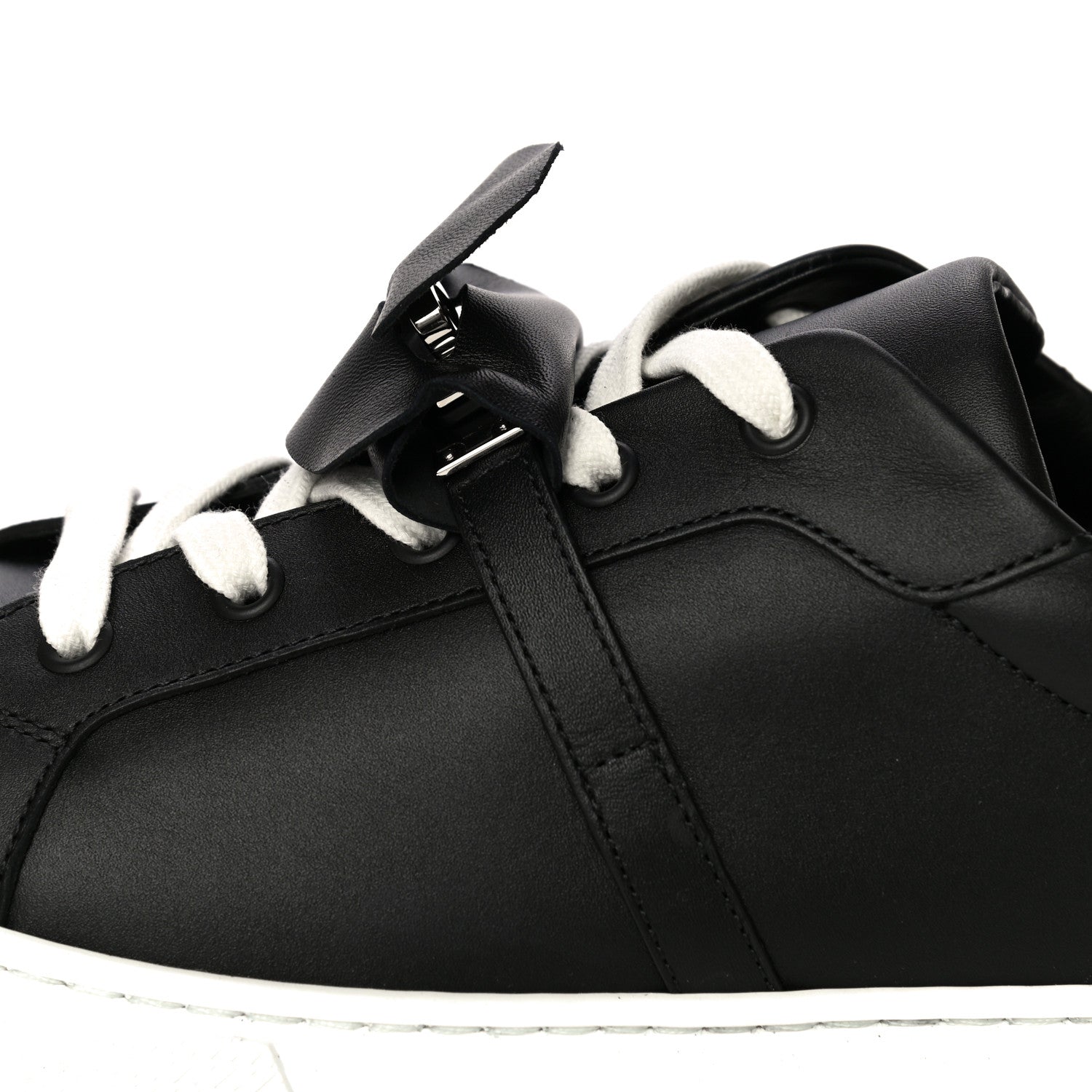 Hermes Calfskin Day Sneakers 40 Black 11 of 14