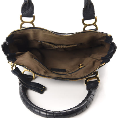 Chloe Calfskin Medium Marcie Satchel Navy 4 of 12