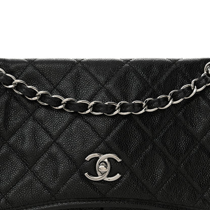 Chanel Grained Calfskin Medium Natural Beauty Flap Black 8 of 13