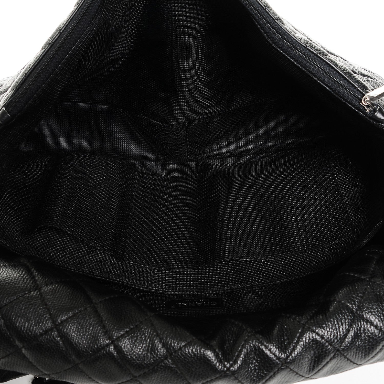 Chanel Calfskin Quilted XXL Travel Flap Bag Black 5 of 7