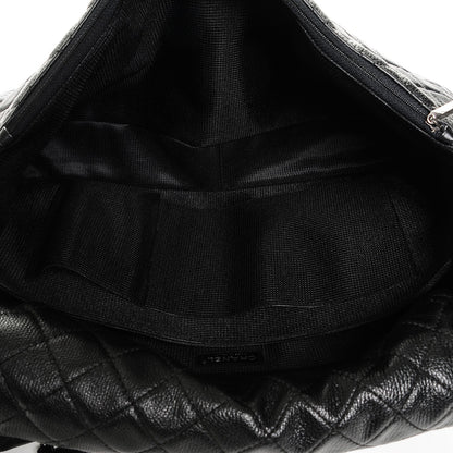 Chanel Calfskin Quilted XXL Travel Flap Bag Black 5 of 7