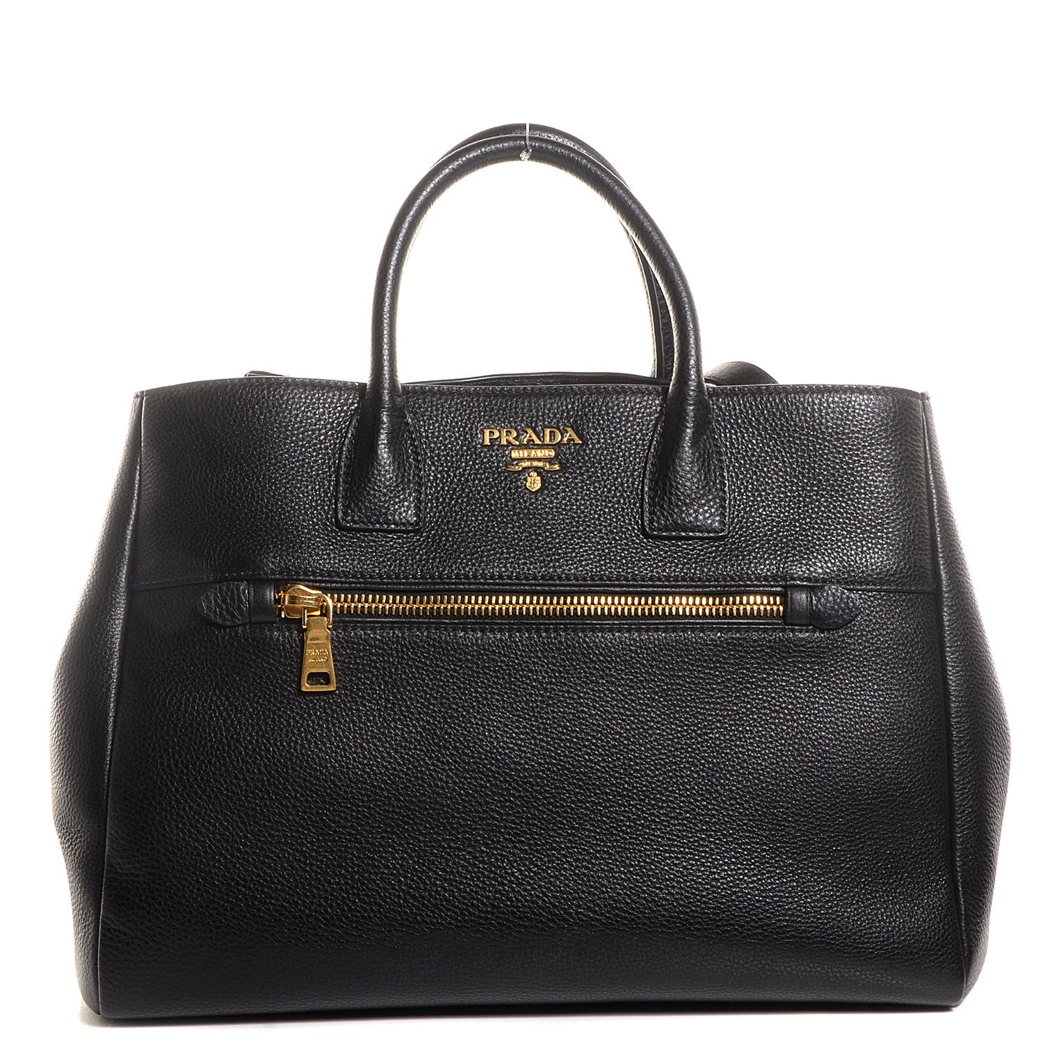 Prada Vitello Daino Tote Nero Black 1 of 12