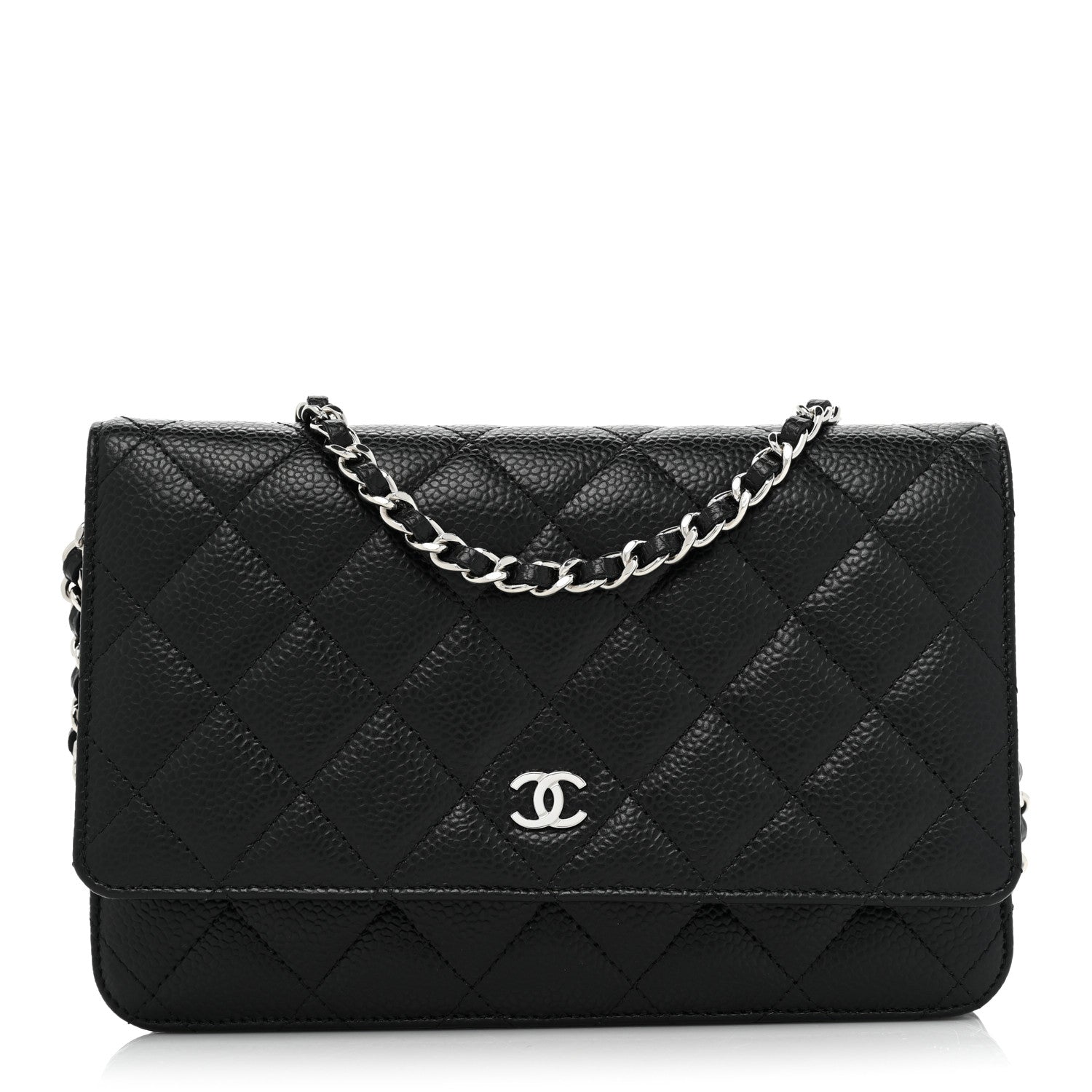 Chanel Caviar Quilted Wallet On Chain WOC Black 1 of 10