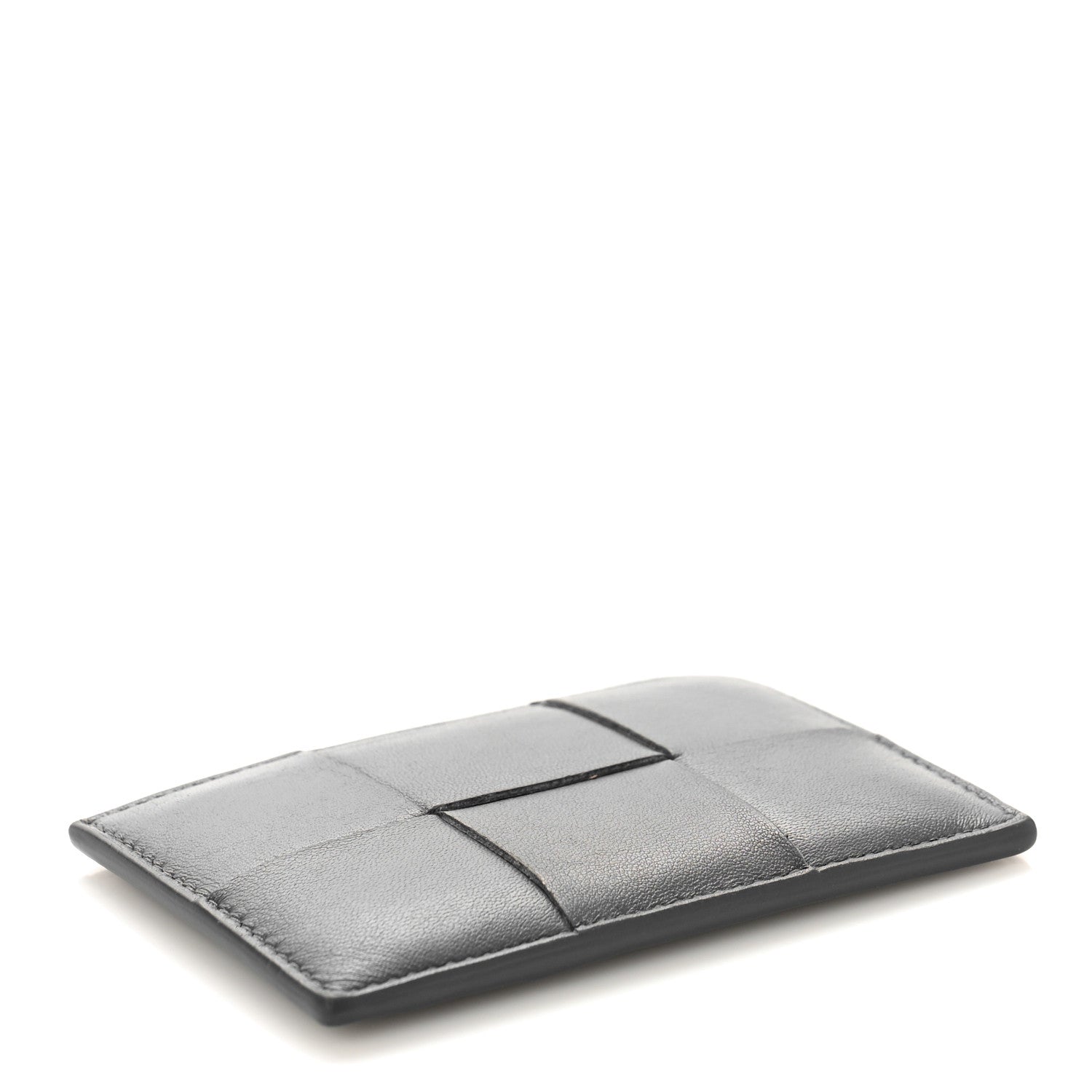 Bottega Veneta Nappa Intreccio Cassette Credit Card Holder Thunder 4 of 7