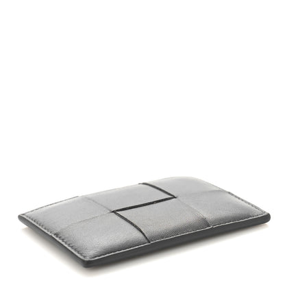 Bottega Veneta Nappa Intreccio Cassette Credit Card Holder Thunder 4 of 7