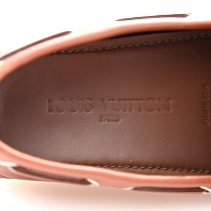 Louis Vuitton Calfskin Mens Arizona Car Shoe Moccasin Loafers 8 Brown 7 of 13