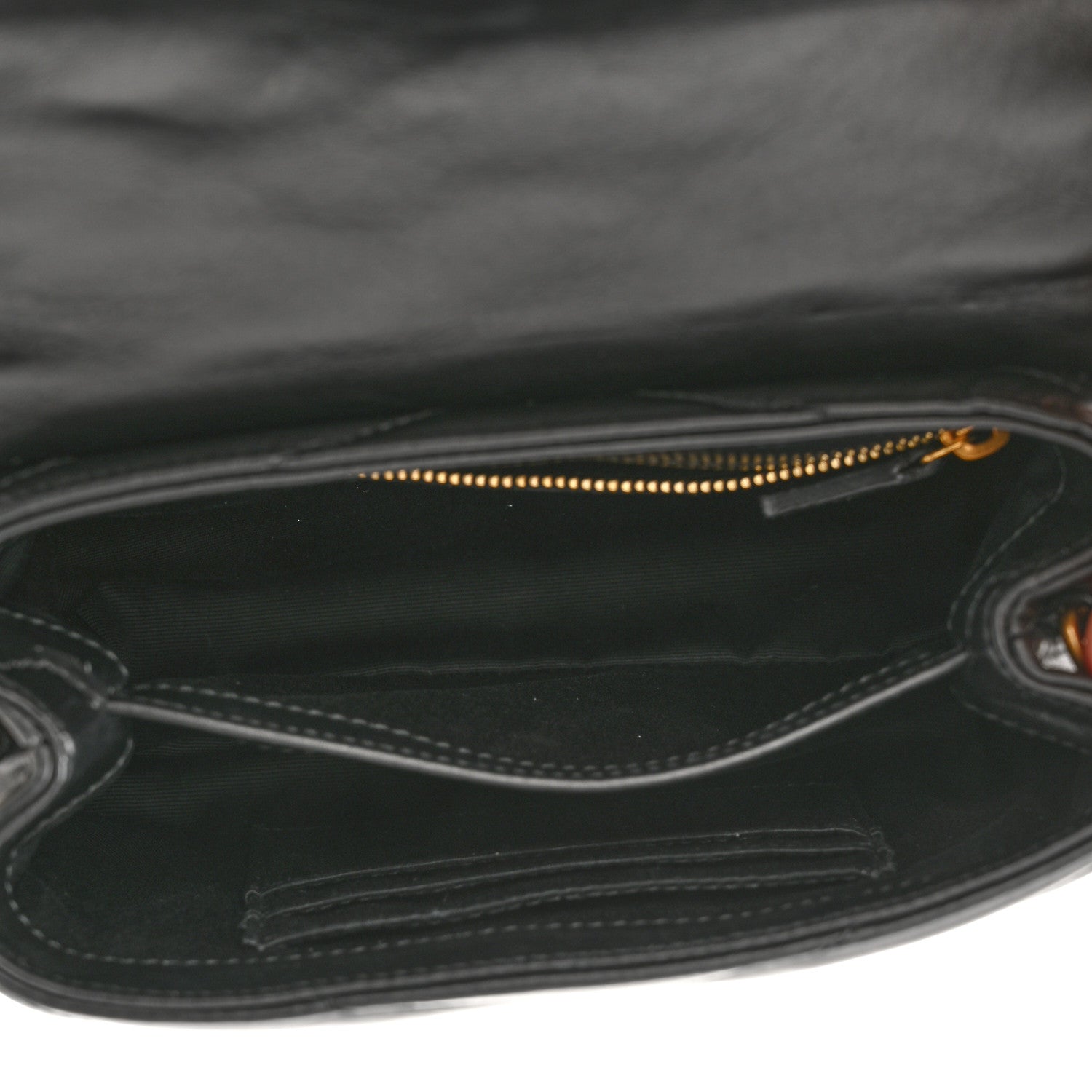 Saint Laurent Calfskin Y Quilted Monogram Toy Loulou Crossbody Bag Black 5 of 12