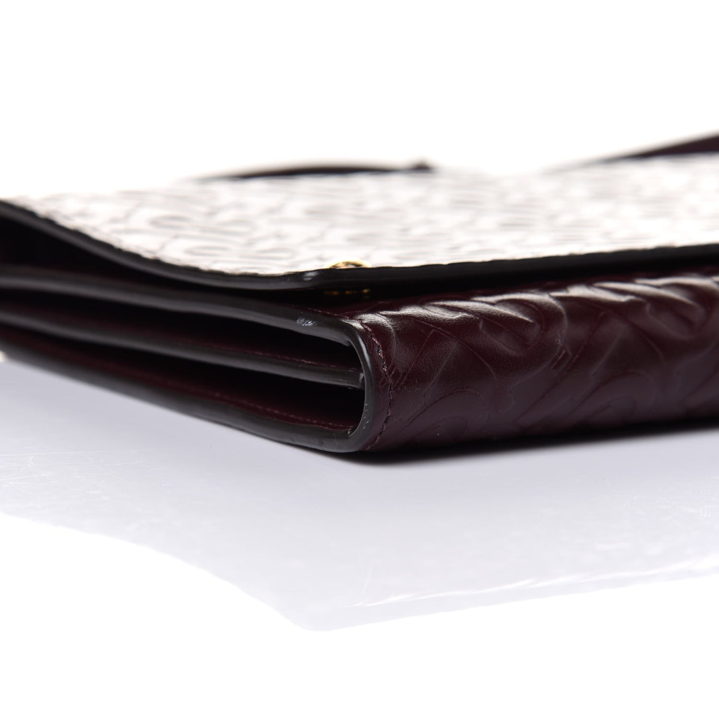 Calfskin Embossed Monogram Large Crossbody Oxblood