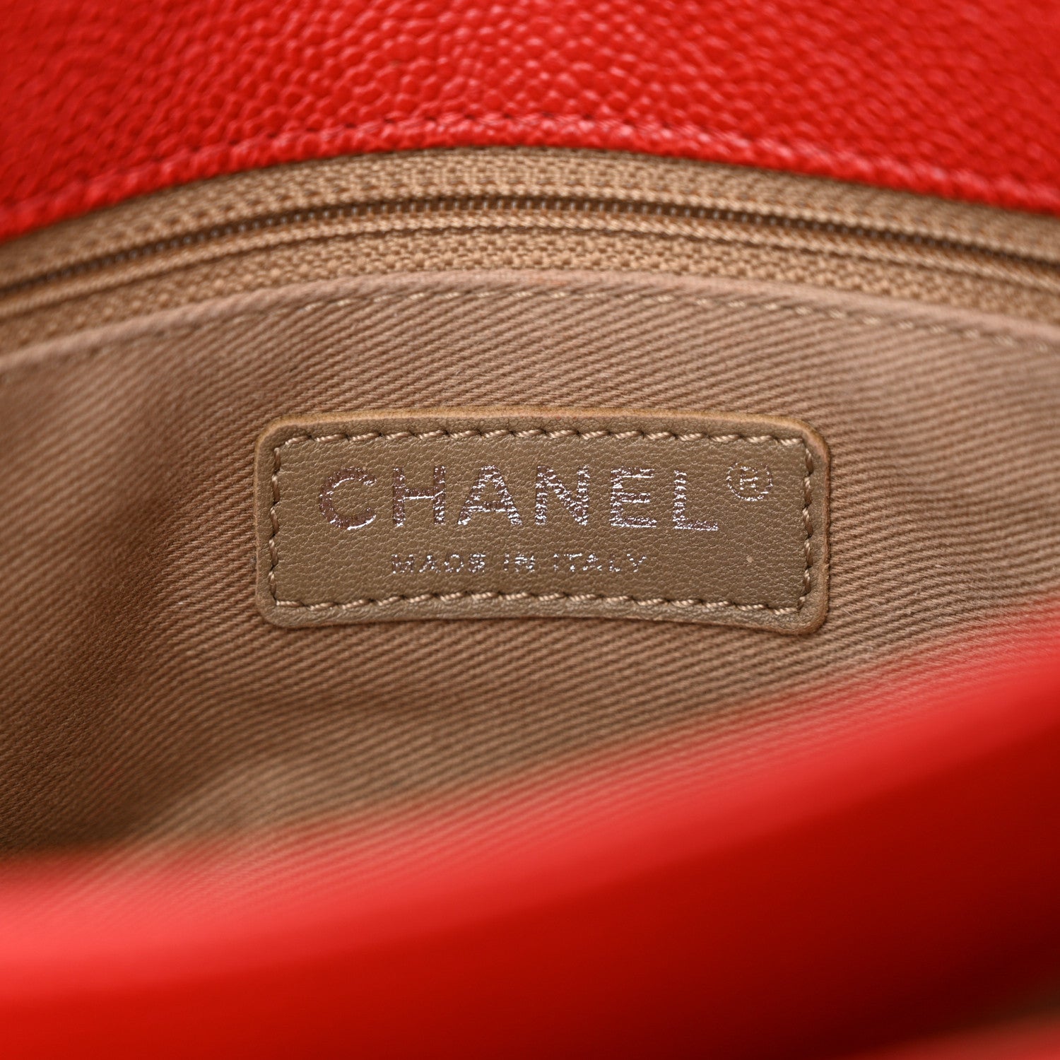 Chanel Caviar Quilted Medium Simply CC Flap Red 6 of 13
