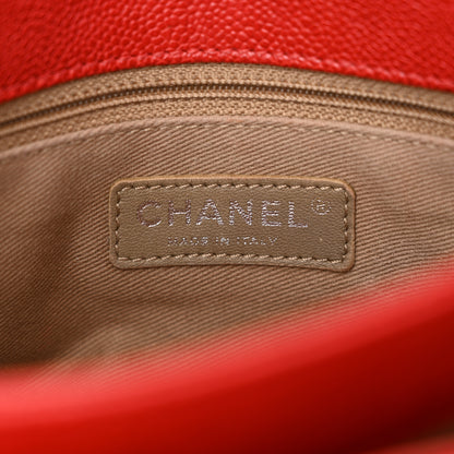 Chanel Caviar Quilted Medium Simply CC Flap Red 6 of 13