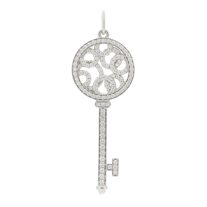 Tiffany Platinum Diamond Small Bubbles Key Pendant 1 of 4