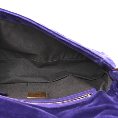 Fendi Velvet FF Embossed Baguette Viola Plus 5 of 10
