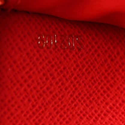 Louis Vuitton Damier Ebene Clemence Wallet Cherry 7 of 8