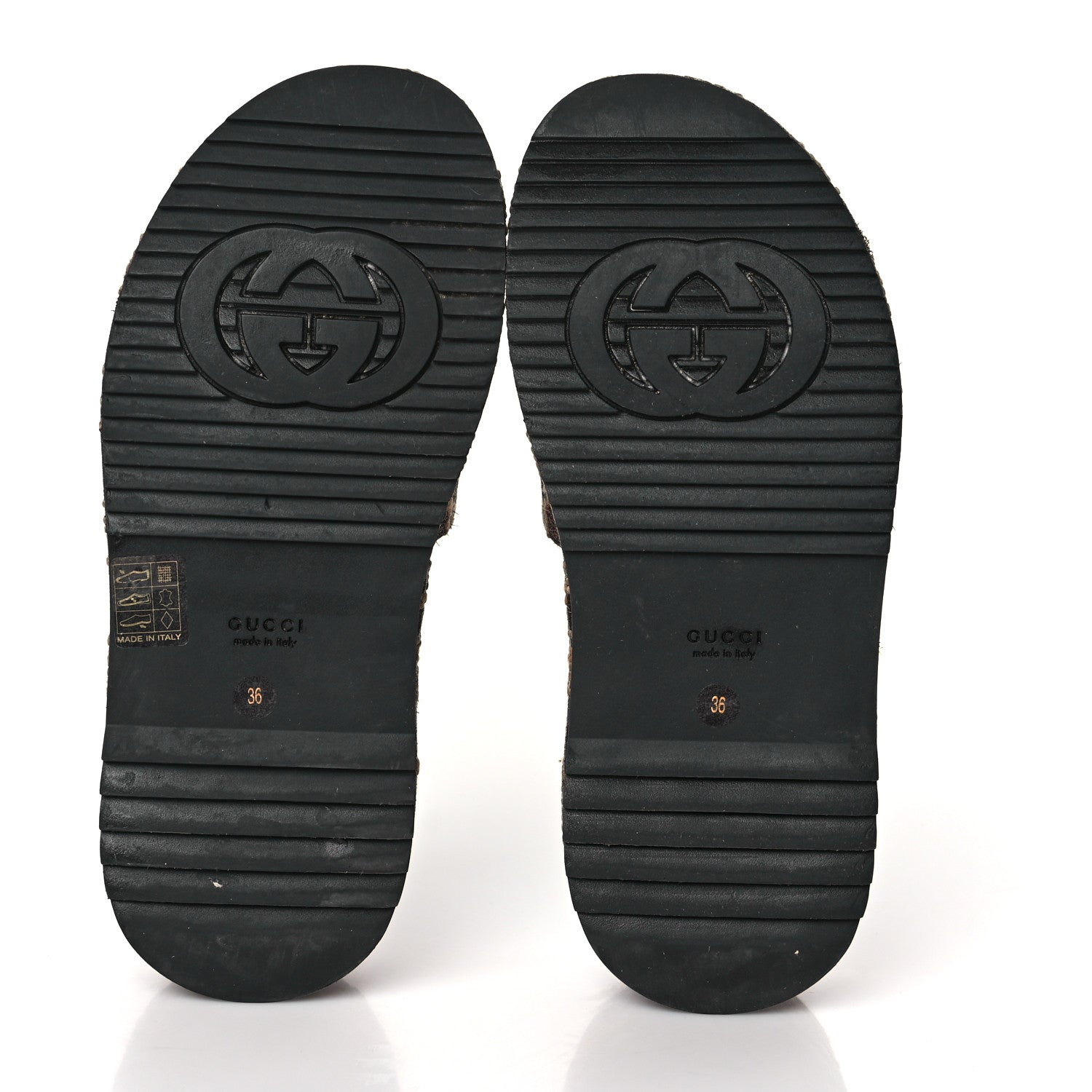 Gucci Lame GG Monogram Angelina Platform 55mm Slide Sandals 36 Brown Beige 6 of 8