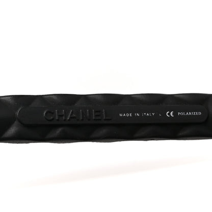 Chanel Acetate Quilted Polarized Butterfly CC Sunglasses 5288-Q Black 5 of 8