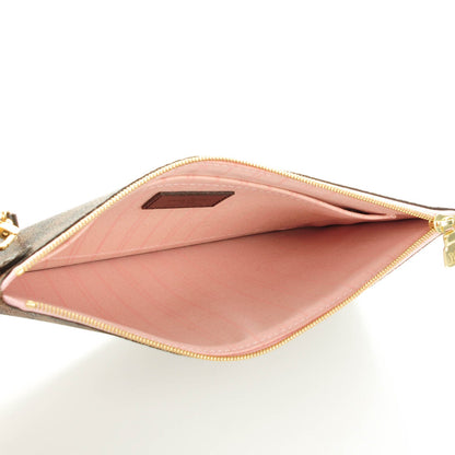 Louis Vuitton Damier Ebene Neverfull MM GM Pochette Rose Ballerine 5 of 7