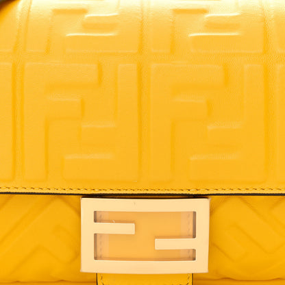 Fendi Nappa FF 1974 Embossed Baguette Mimosa 8 of 10