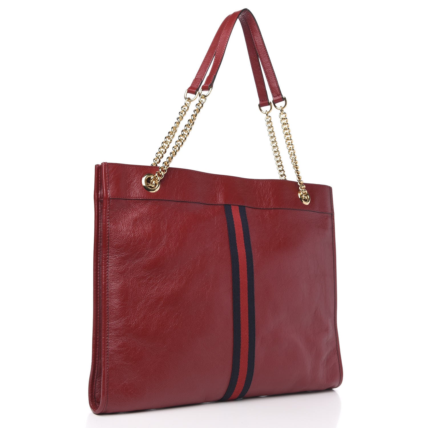 Gucci Calfskin Large Rajah Chain Tote Romantic Cherry 3 of 10