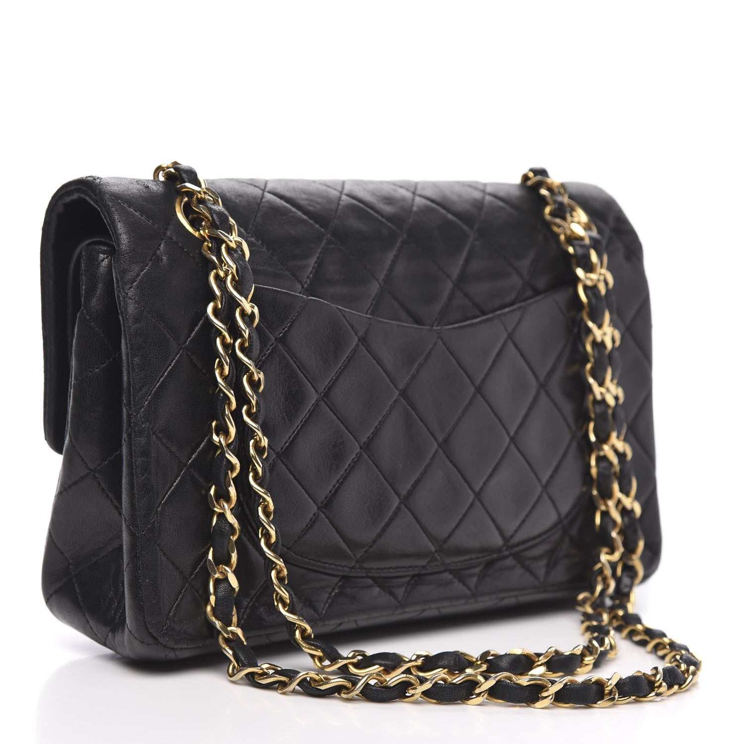 Chanel Lambskin Quilted Small Double Flap Black 3 of 17