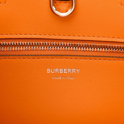 Burberry Grainy Calfskin Mini Frances Tote Orange 6 of 10
