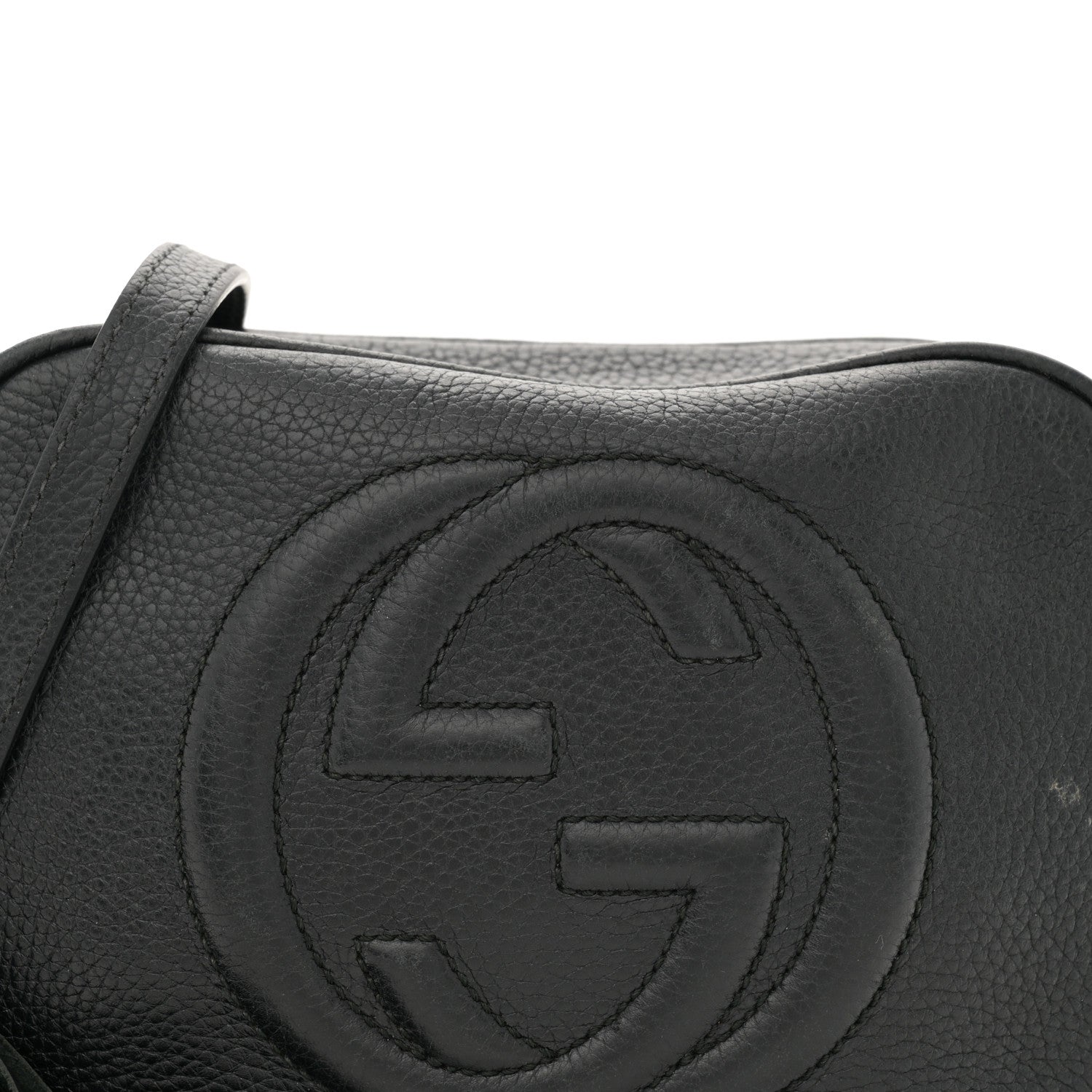 Gucci Pebbled Calfskin Small Soho Disco Bag Black 8 of 20