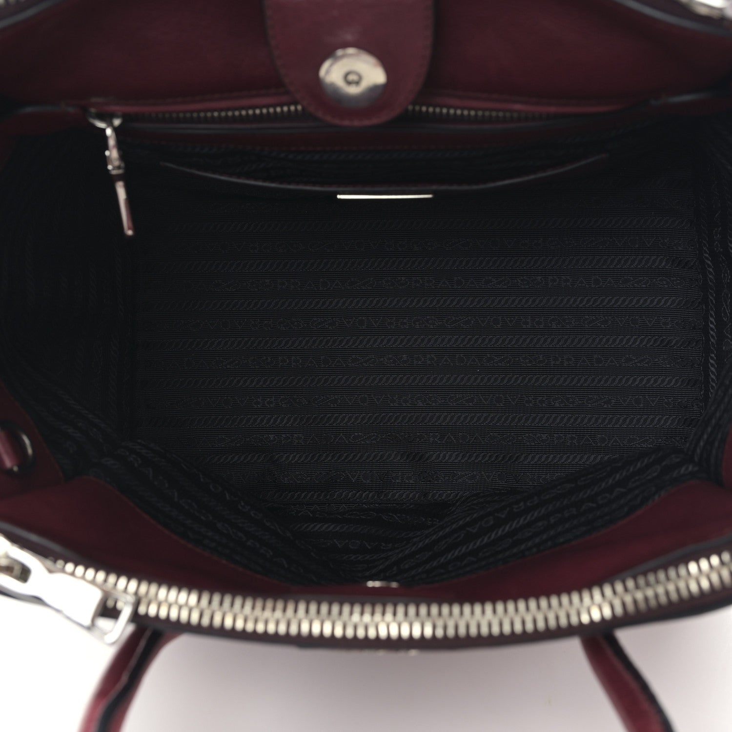 Prada Glace Calf Twin Pocket Tote Ametista 5 of 8