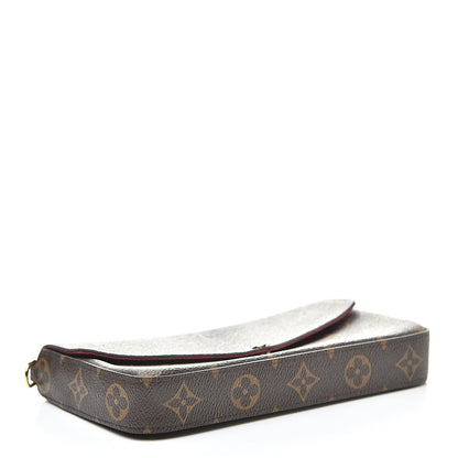 Louis Vuitton Monogram Pochette Felicie Chain Wallet Fuchsia 4 of 9