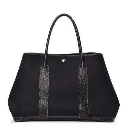 Hermes Toile Negonda Garden Party Tote 36 MM Black 1 of 11