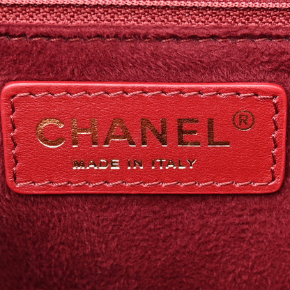 Chanel Caviar Small Studded Deauville Tote Red 6 of 12