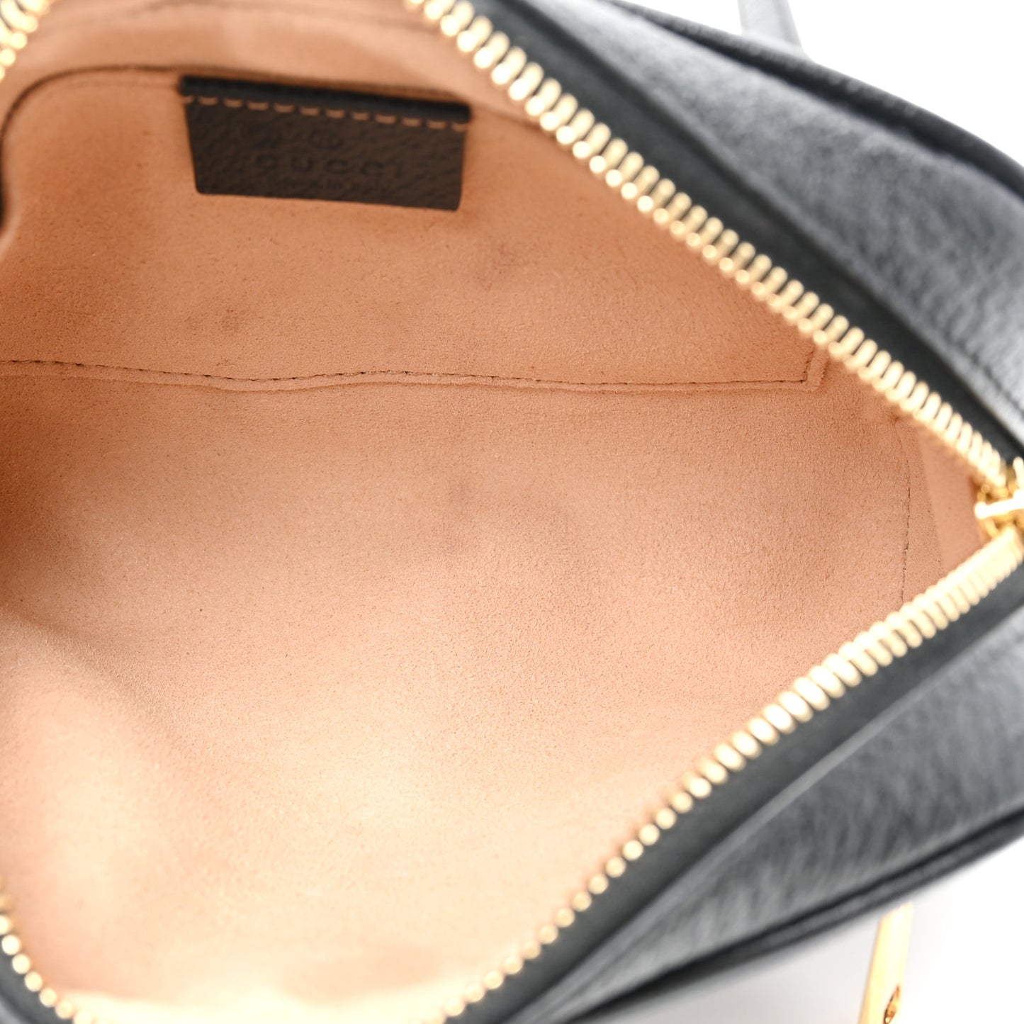 Calfskin Web Mini Ophidia Shoulder Bag Black